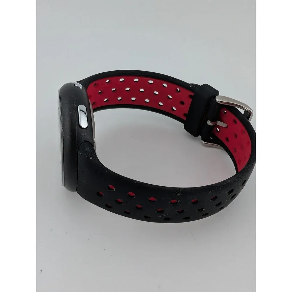 Armitron Pro Sport Digital Watch 43mm‎ Case Black/Red Silicone Band- New Battery